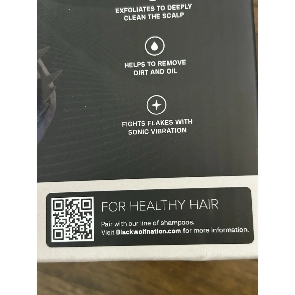 BlackWolf Sonic Scalp Cleaning device Exfoliate Deep Clean Scalp